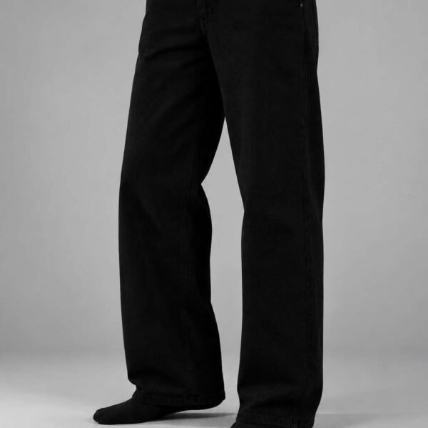 Ocean Black Semi-Baggy Jeans for Men