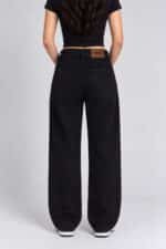 Ocean Black Semi-Baggy Jeans for Women - Image 2
