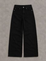 Ocean Black Semi-Baggy Jeans for Women - Image 4