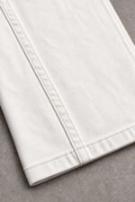 Cream White Semi-Baggy Jeans for Men - Image 7